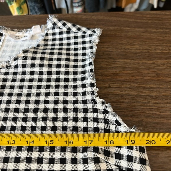 RD Style Black and White Gingham Midi Dress M - Picture 9 of 13